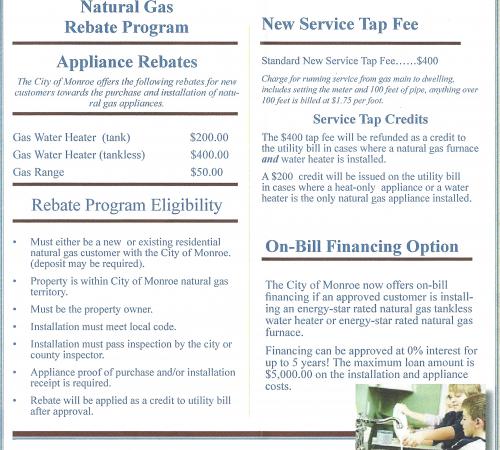 Natural Gas Rebate Program