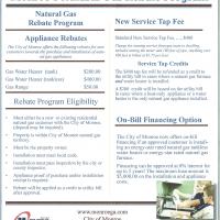 Natural Gas Rebate Program