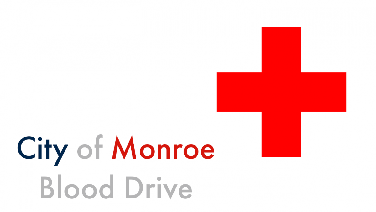 Schedule your appointment below! City of Monroe Blood Drive_Graphic