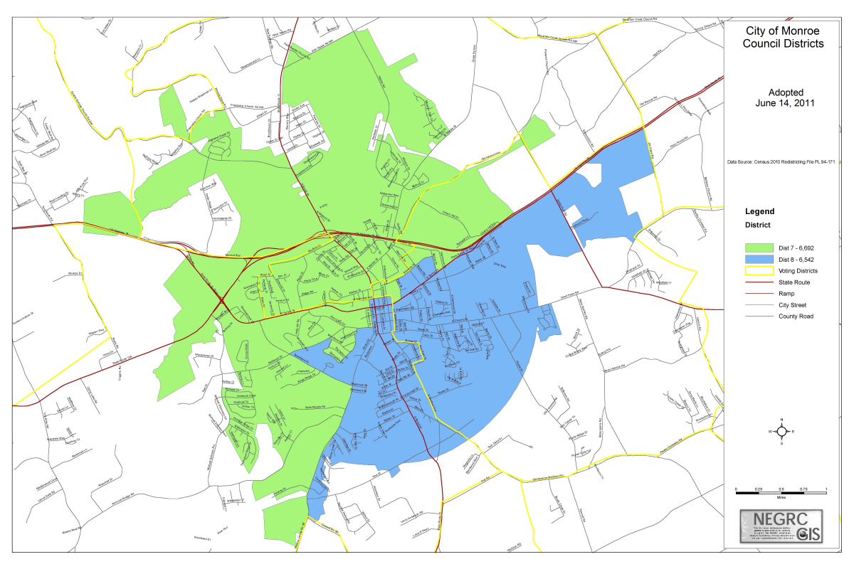 Districts 7 8 Map Monroe Georgia