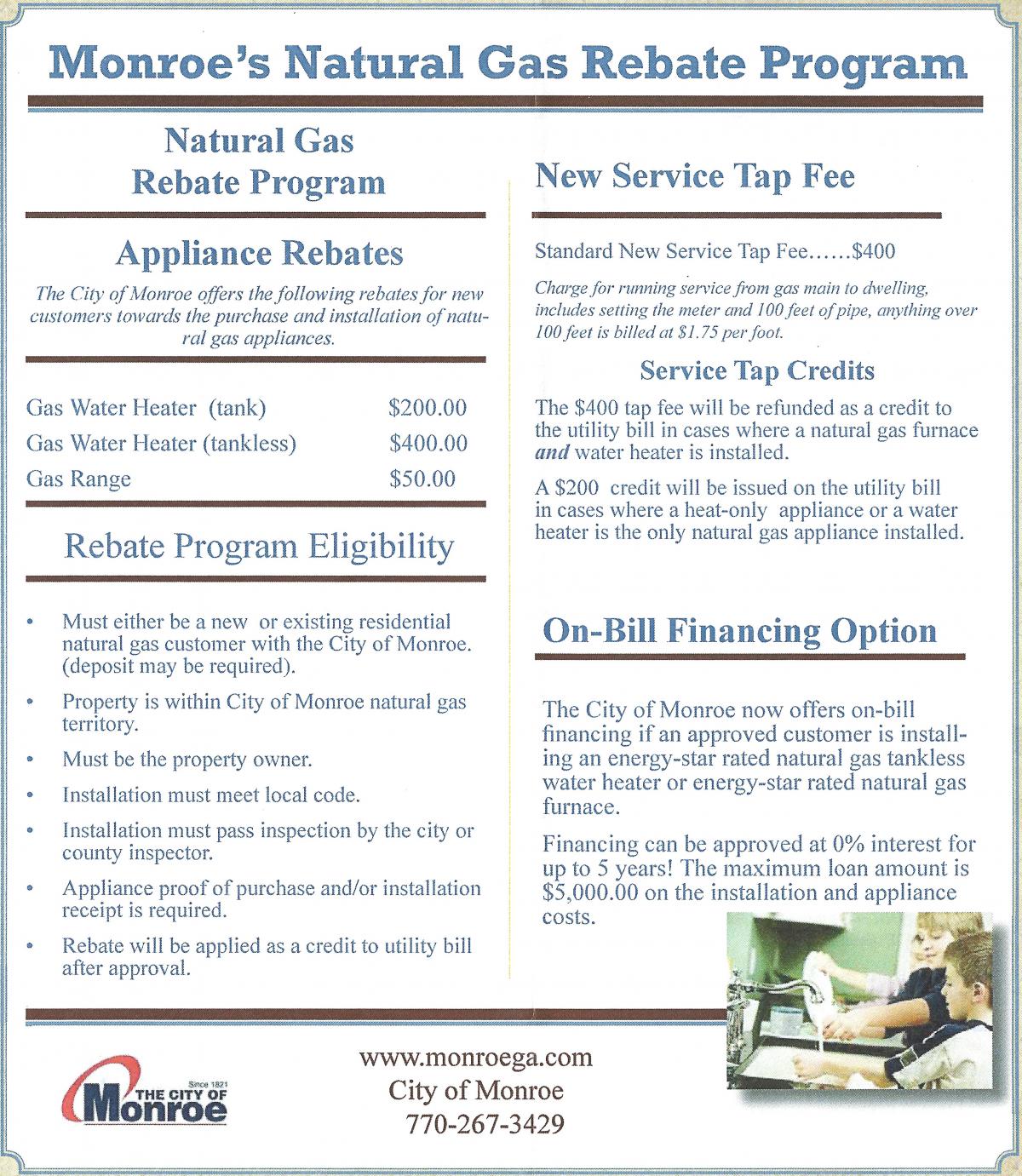 Natural Gas Rebate Program